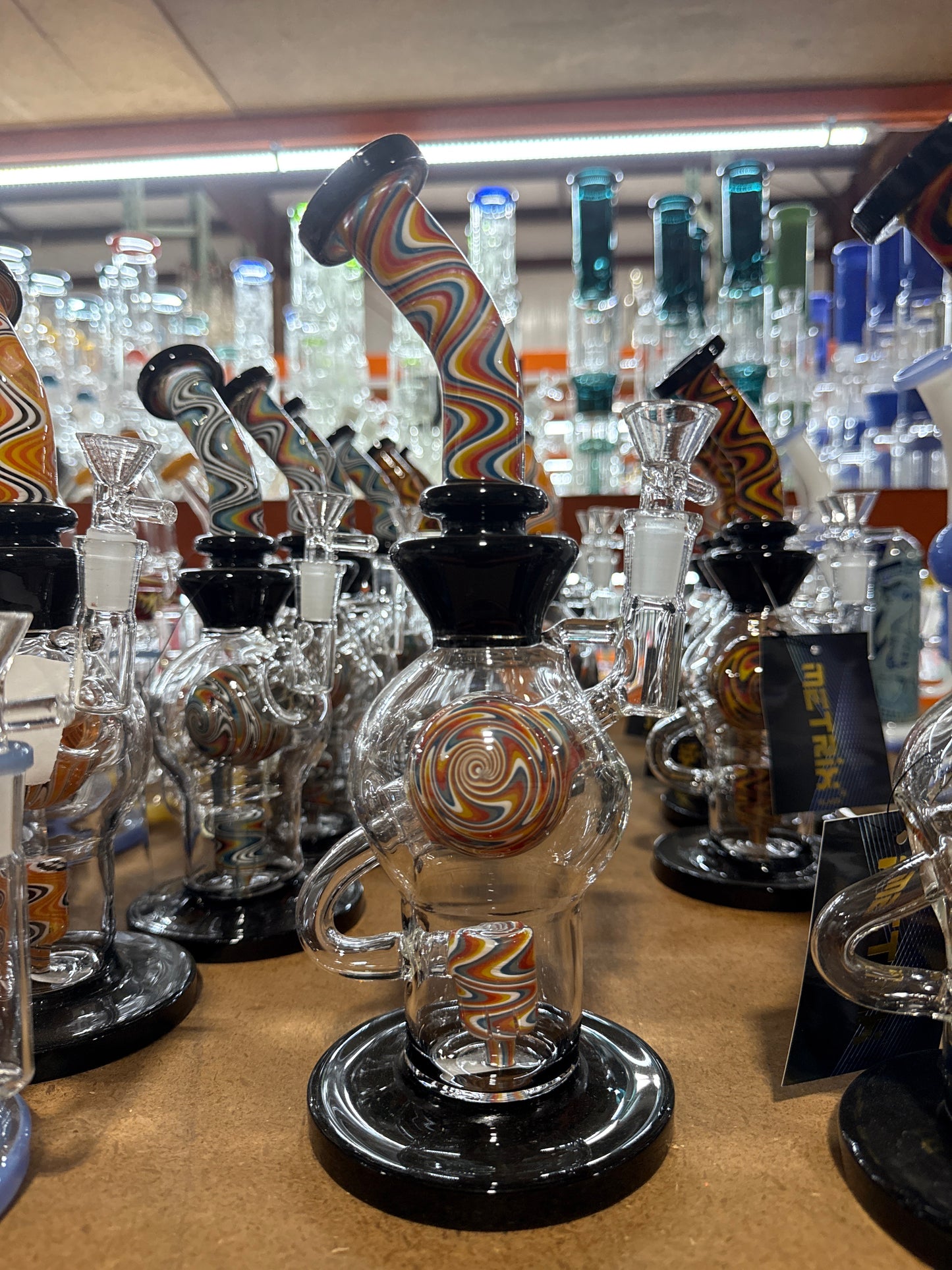 METRIX 12 INCH SWIRL BALL WATERPIPE