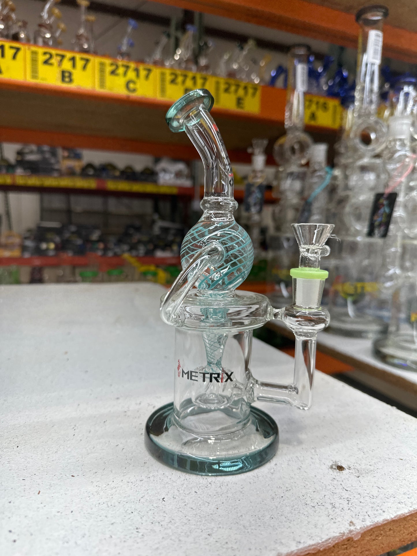 METRIX 12 INCH SWIRL BALL RECYCLER