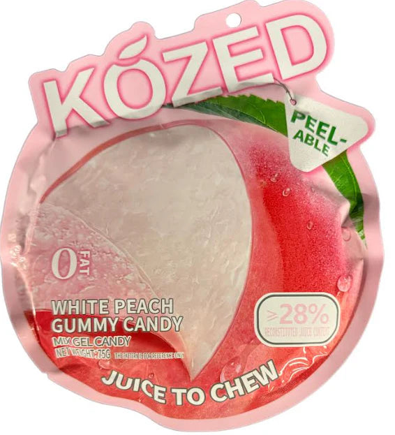 Kozed Peelable Gummy Candy – White Peach